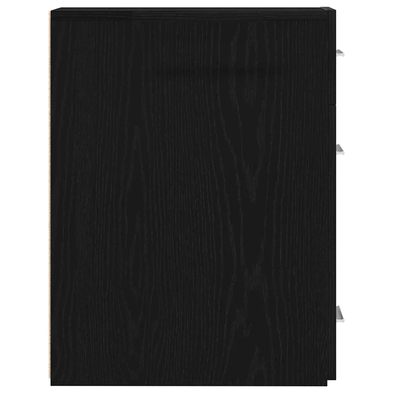 Armoire d'apothicaire moderne rectangulaire 20 x 45 x 60 cm avec 3 tiroirs en bois d'ingénierie chêne noir 02_0051905