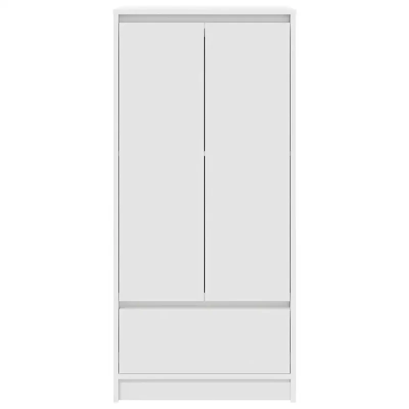 Armoire de rangement polyvalente 55,5 x 34 x 119,5 cm design moderne bureau salle à manger en bois d'ingénierie blanc 02_0051708