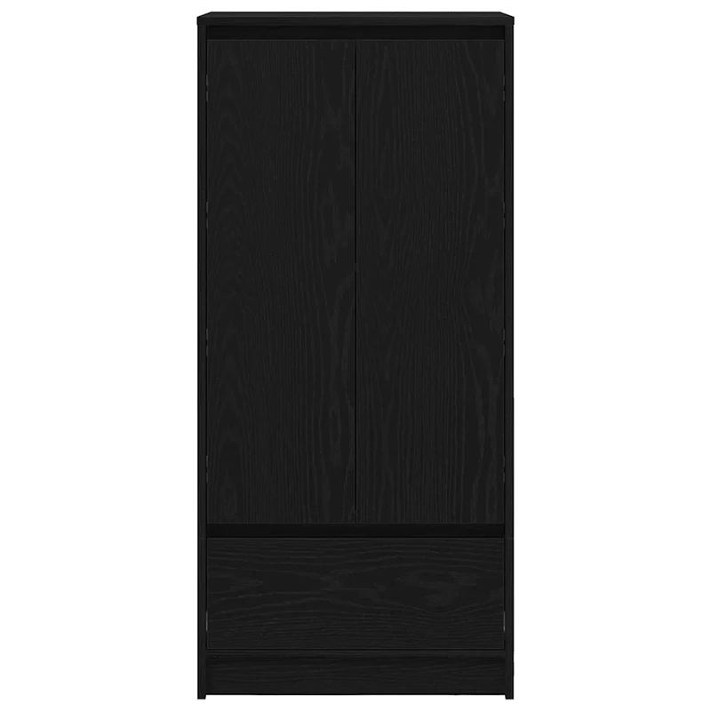 Armoire de rangement avec tiroir intérieure 55,5 x 34 x 119,5 cm pratique style moderne en bois d'ingénierie chêne noir 02_0051709
