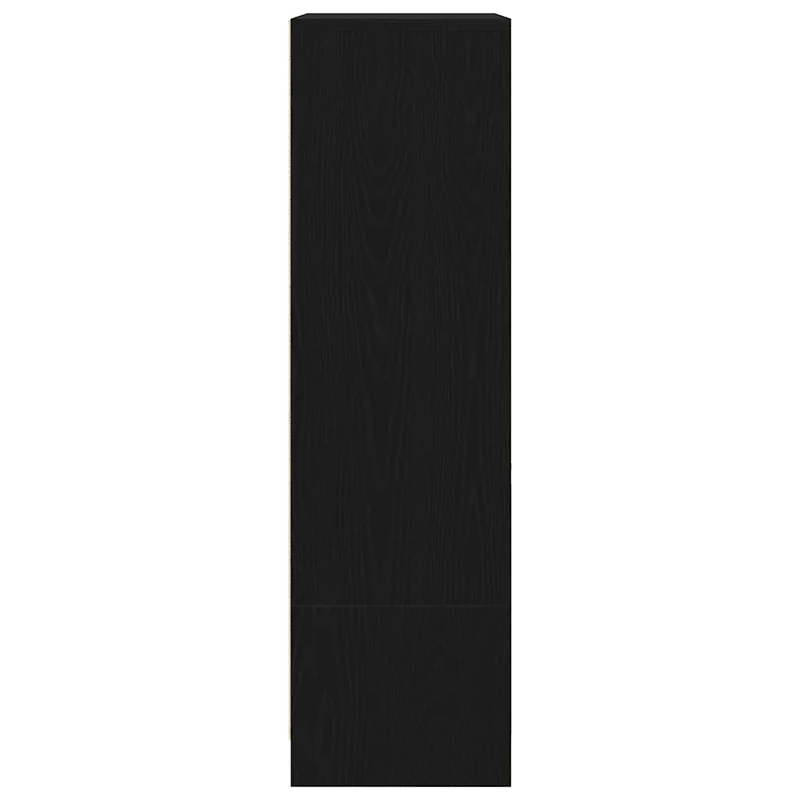 Armoire de rangement avec tiroir intérieure 55,5 x 34 x 119,5 cm pratique style moderne en bois d'ingénierie chêne noir 02_0051709
