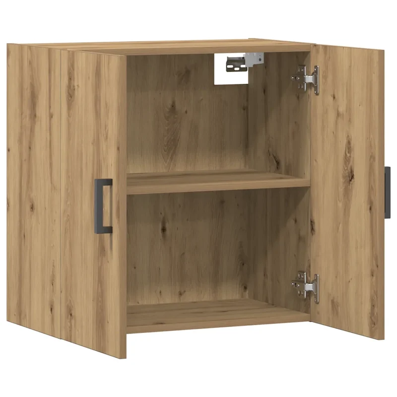 Armoire murale fonctionnelle design épuré 60 x 31 x 60 cm en bois d'ingénierie chêne artisanal 02_0051137