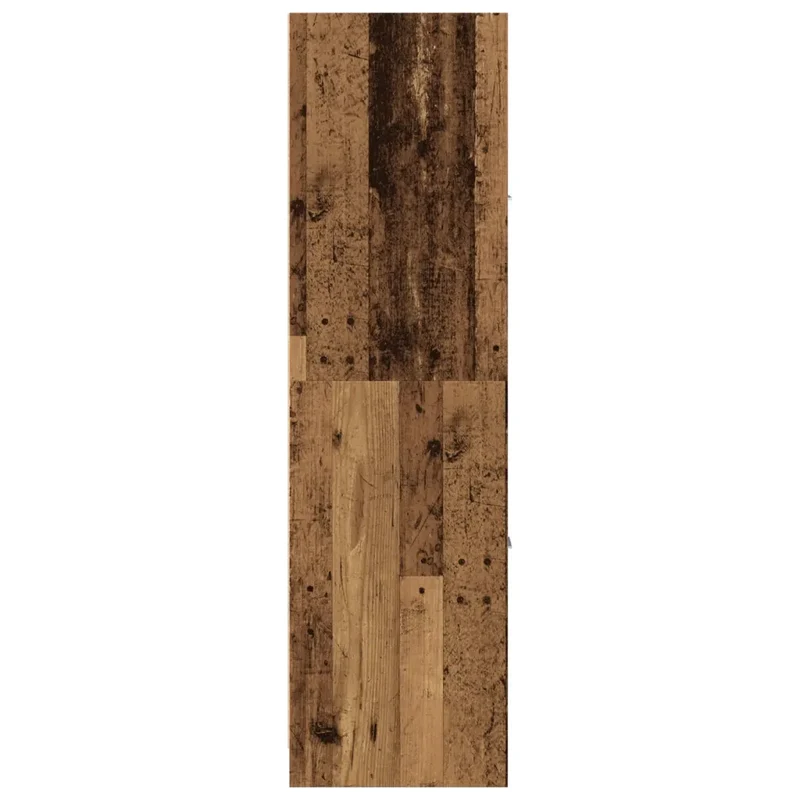 Armoire d'apothicaire vintage rangement pratique 40 x 41 x 144 cm en bois d'ingénierie vieux bois 02_0055665