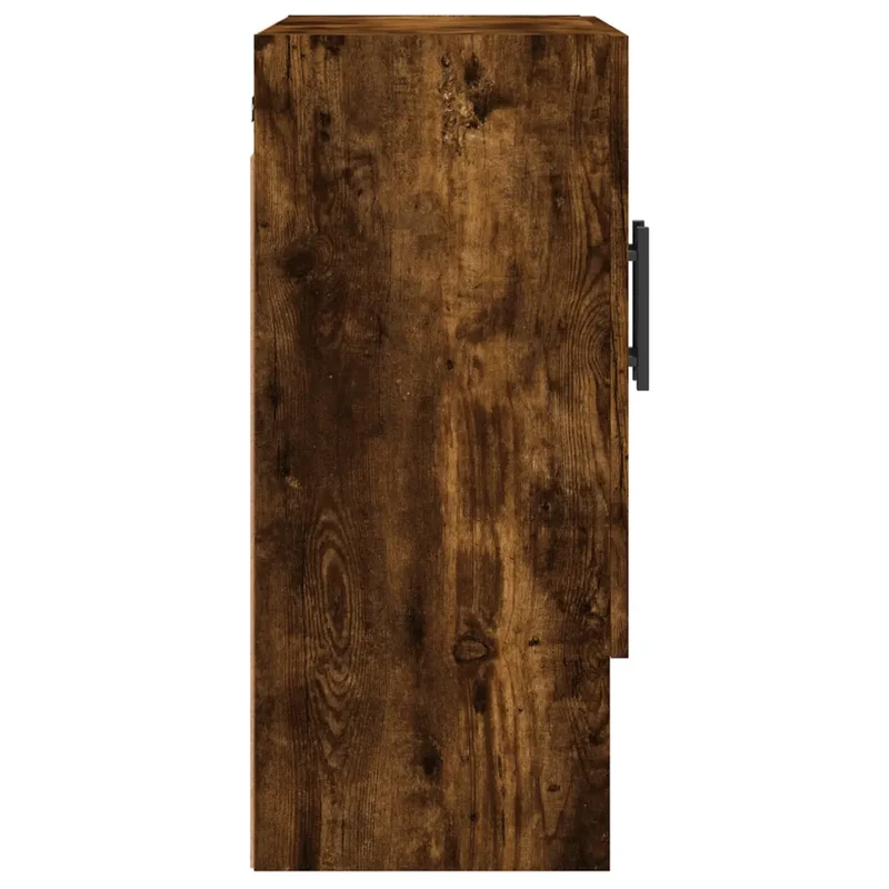 Armoire murale en bois d'ingénierie chêne fumé 60 x 31 x 70 cm espace de rangement pratique style contemporain 02_0048783