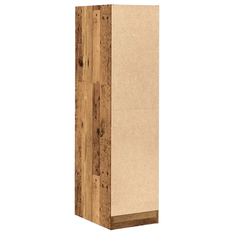 Armoire d'apothicaire ancienne design multifonctionnelle rangement 30 x 41 x 118 cm en bois d'ingénierie vieux bois 02_0050617