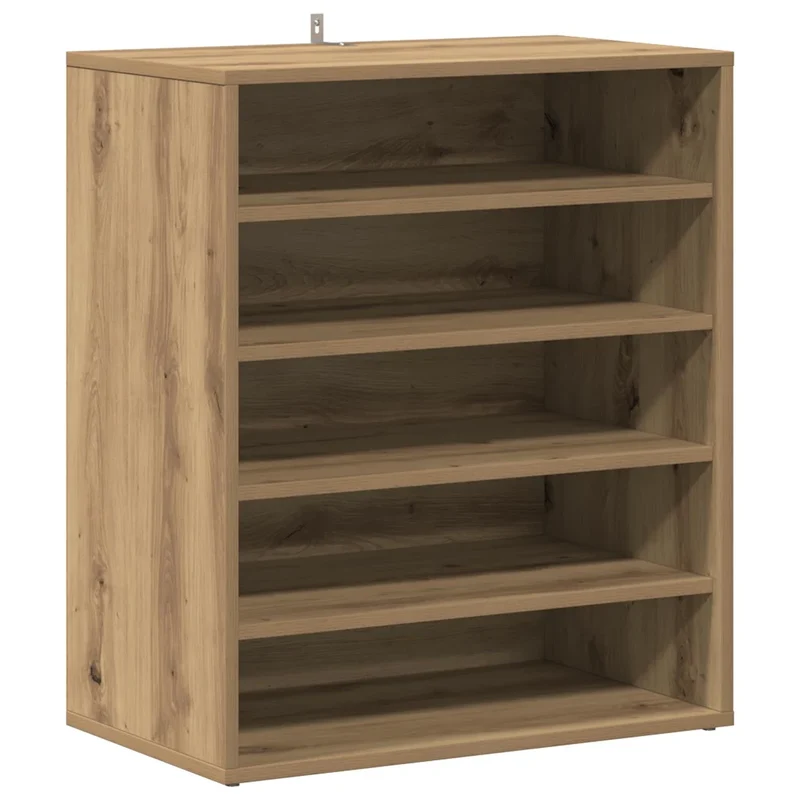 Armoire à chaussures 60 x 35 x 70 cm grand espace de rangement facile à entretenir style chêne artisanal en bois d'ingénierie 02_0050912