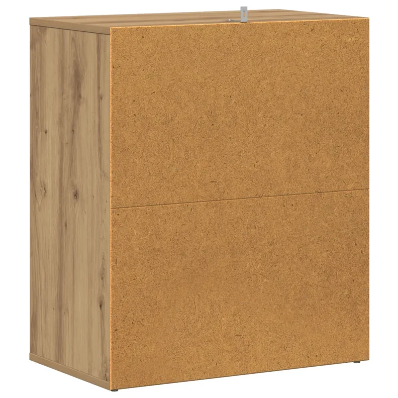 Armoire à chaussures 60 x 35 x 70 cm grand espace de rangement facile à entretenir style chêne artisanal en bois d'ingénierie 02_0050912