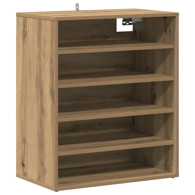 Armoire à chaussures 60 x 35 x 70 cm grand espace de rangement facile à entretenir style chêne artisanal en bois d'ingénierie 02_0050912