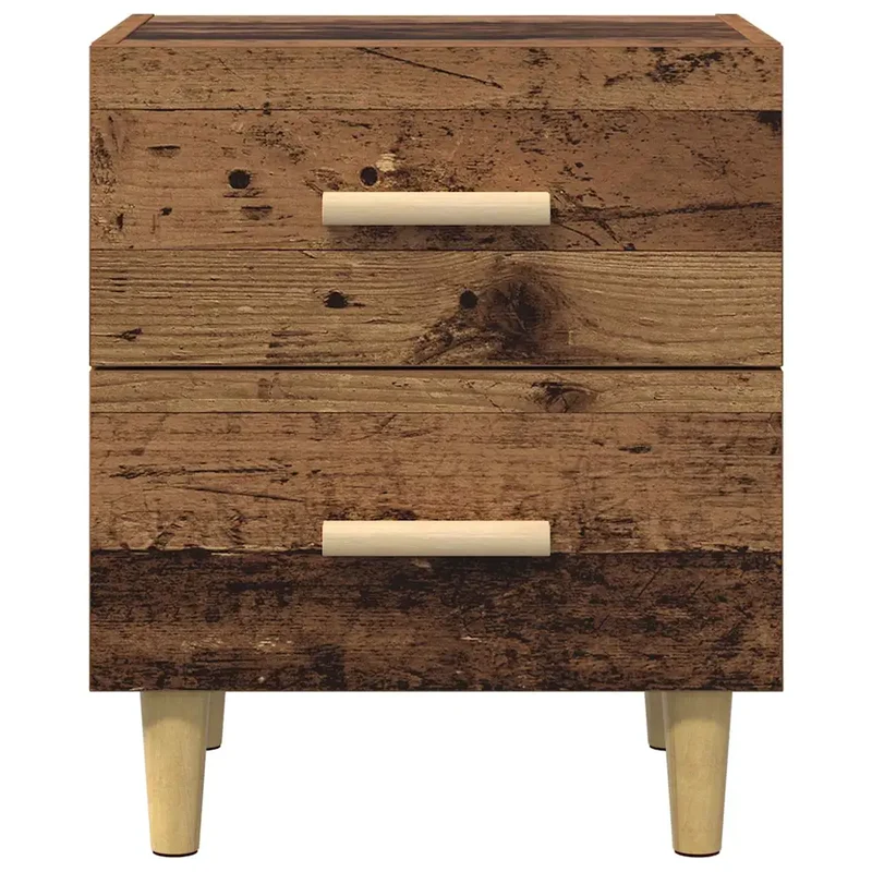 Armoire de lit design rustique rangement pratique 40 x 35 x 47 cm en bois ancien 02_0052675