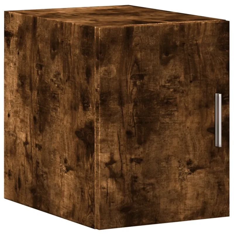 Armoire de rangement mince 30 x 42,5 x 225 cm grand espace de stockage salle bain cuisine en bois d'ingénierie chêne fumé 02_0055556