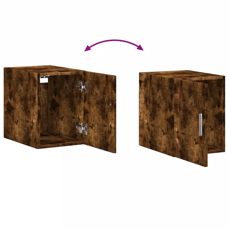 Armoire de rangement mince 30 x 42,5 x 225 cm grand espace de stockage salle bain cuisine en bois d'ingénierie chêne fumé 02_0055556
