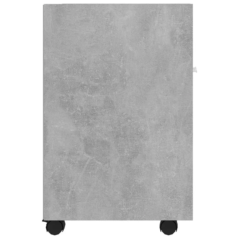 Armoire latérale mobile avec étagère 33 x 38 x 60 cm en bois d'ingénierie gris béton 02_0047777