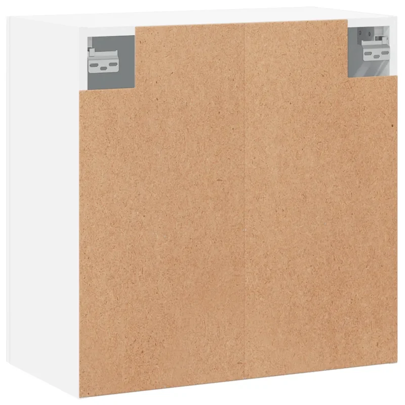 Armoire murale blanche rangement pratique 60 x 31 x 60 cm design épuré en bois d'ingénierie blanc 02_0048809