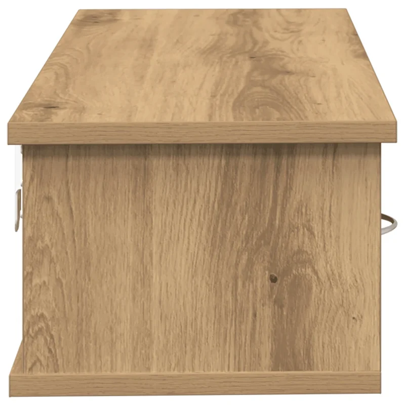 Armoire murale pratique avec tiroirs 88 x 26 x 18 cm design élégant en bois d'ingénierie chêne artisanal 02_0050691