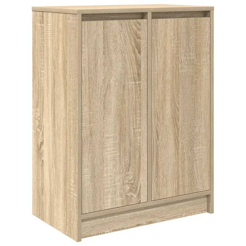Armoire à chaussures moderne avec 8 étagères rangement pratique 57 x 34 x 76 cm en bois d'ingénierie chêne sonoma 02_0051771