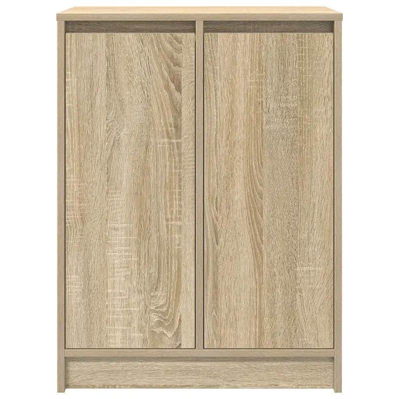 Armoire à chaussures moderne avec 8 étagères rangement pratique 57 x 34 x 76 cm en bois d'ingénierie chêne sonoma 02_0051771