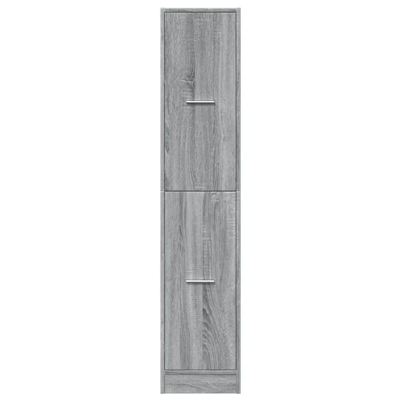 Armoire apothicaire multifonctionnelle rangement 30 x 41 x 144,5 cm finition mate en bois d'ingénierie sonoma gris 02_0050624