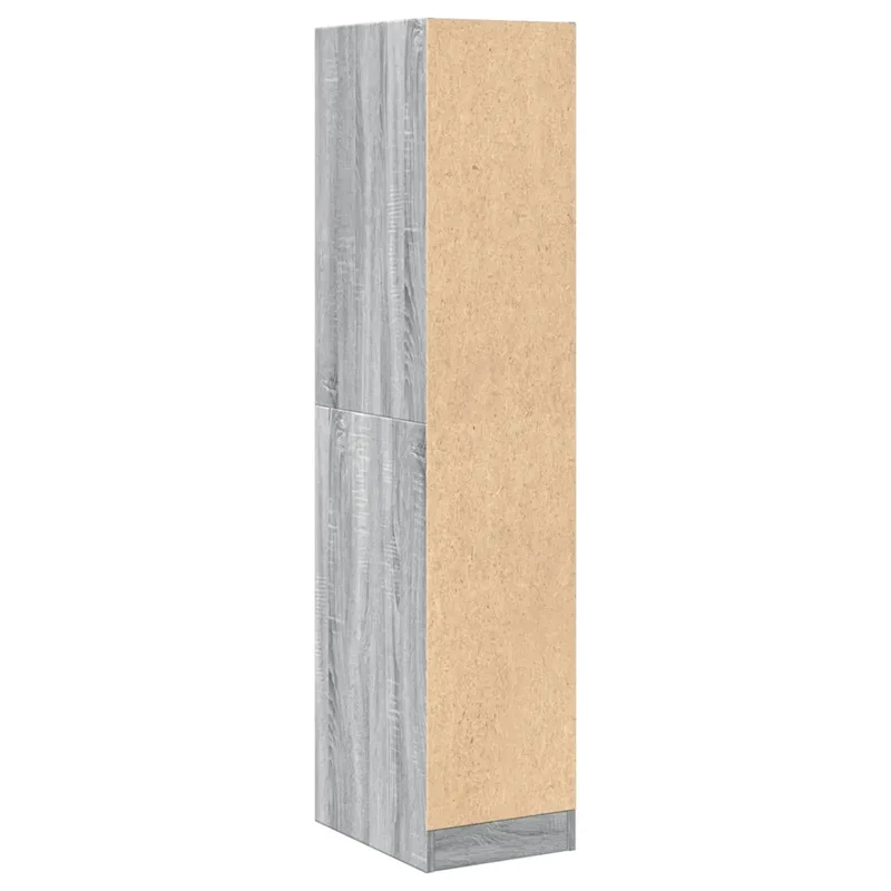 Armoire apothicaire multifonctionnelle rangement 30 x 41 x 144,5 cm finition mate en bois d'ingénierie sonoma gris 02_0050624