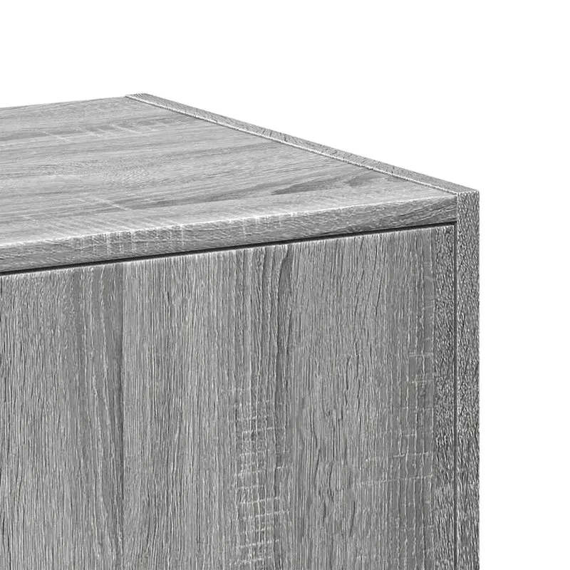 Armoire apothicaire multifonctionnelle rangement 30 x 41 x 144,5 cm finition mate en bois d'ingénierie sonoma gris 02_0050624