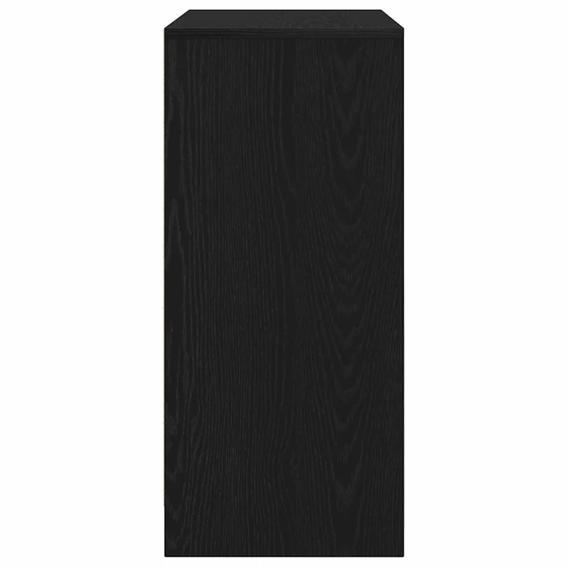 Armoire à chaussures avec 2 portes et 8 étagères 57 x 34 x 76 cm style moderne en bois d'ingénierie chêne noir 02_0051770