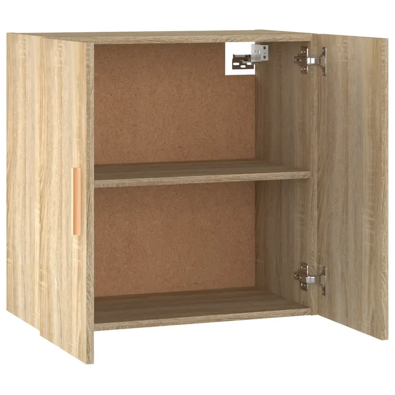 Armoire murale scandinave rangement grand espace 60 x 30 x 60 cm en bois d'ingénierie chêne sonoma 02_0048050
