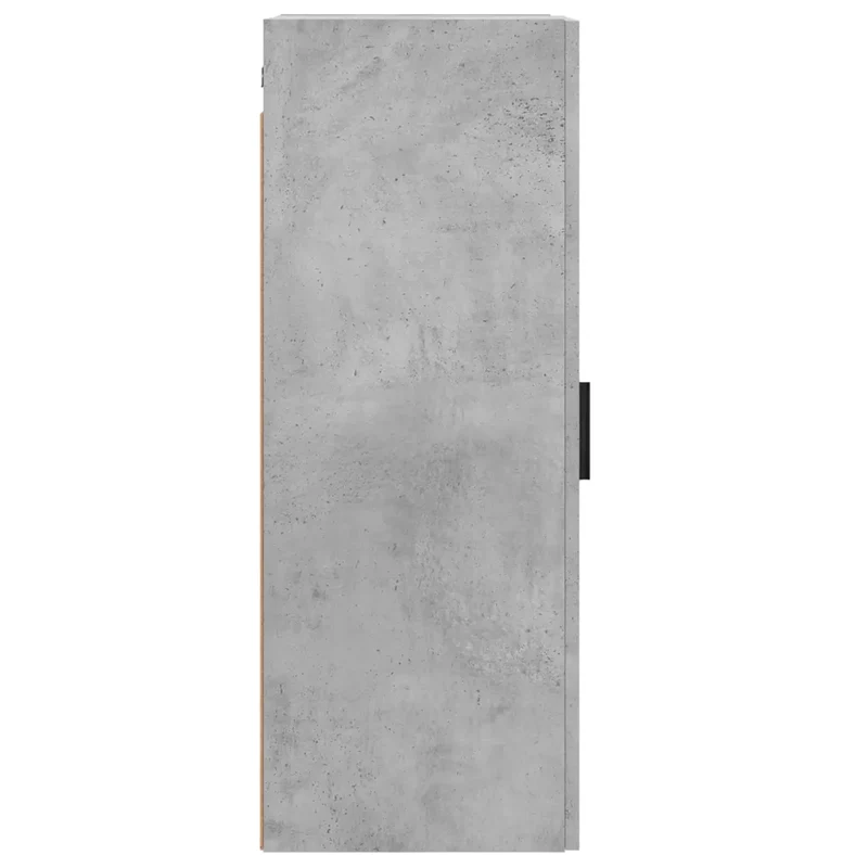 Armoire murale pratique rangement suspendu 34,5 x 34 x 90 cm en bois d'ingénierie gris béton 02_0048671