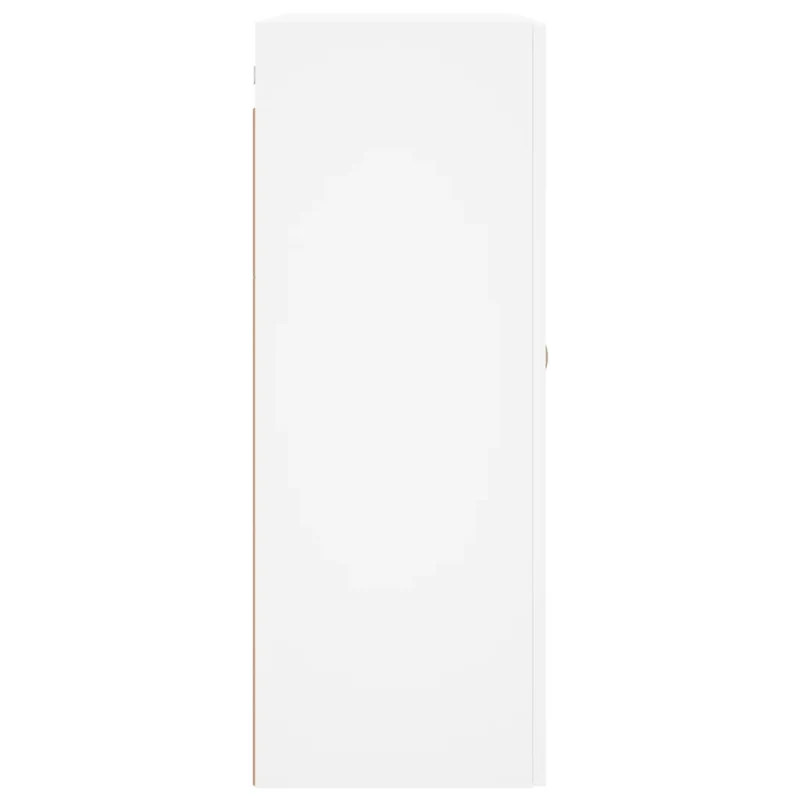 Armoire murale design élégant rangement suspendu 69,5 x 34 x 90 cm en bois d'ingénierie blanc 02_0048571