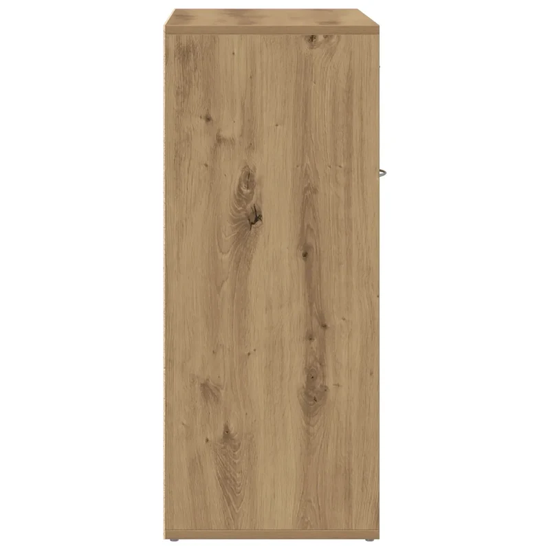 Armoire à chaussures avec portes et tiroir 60 x 35 x 84 cm grand espace de rangement moderne en bois d'ingénierie chêne artisanal 02_0050694