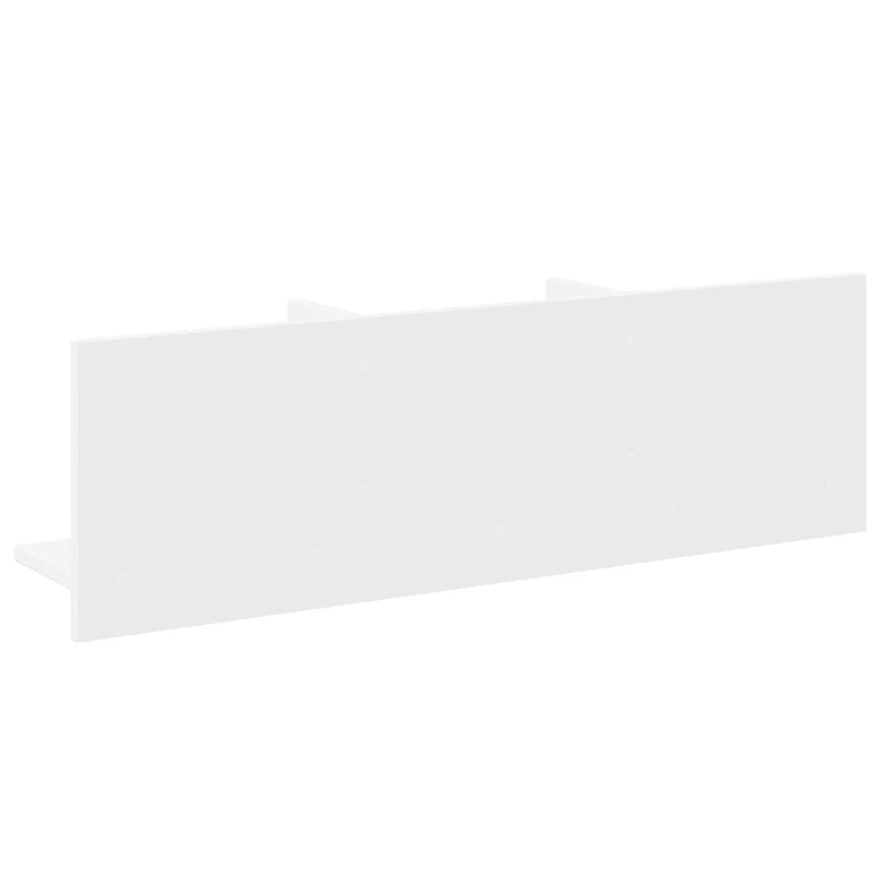 Armoire murale flottante moderne gain de place 100 x 16,5 x 30 cm en bois d'ingénierie blanc 02_0050586