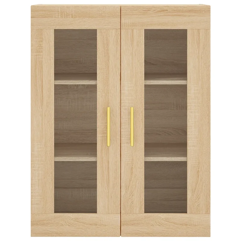 Armoire murale élégante pratique 69,5 x 34 x 90 cm design contemporain en bois d'ingénierie chêne sonoma 02_0048619