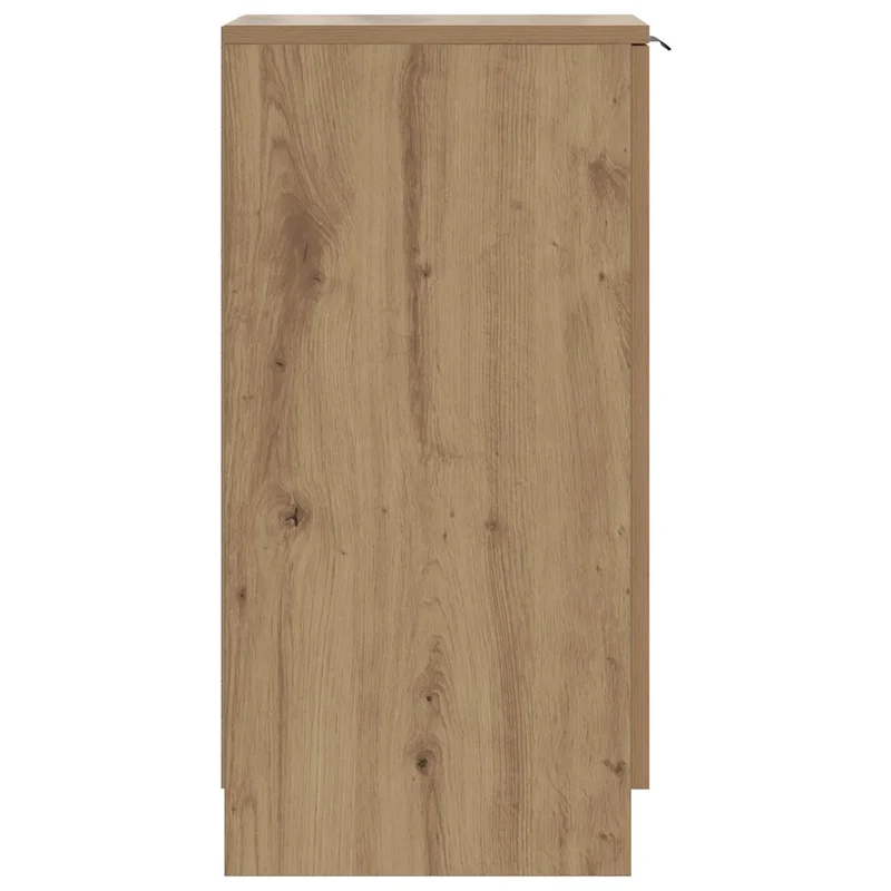 Armoire à chaussures avec porte 29,5 x 35 x 70 cm pratique 4 étagères style chêne artisanal en bois d'ingénierie 02_0050991