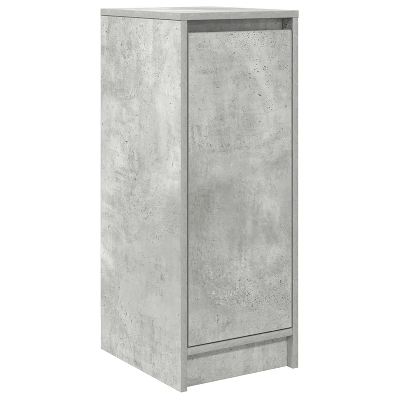 Armoire à chaussures moderne rangement grand espace 29,5 x 34 x 76 cm en bois d'ingénierie gris béton 02_0051763