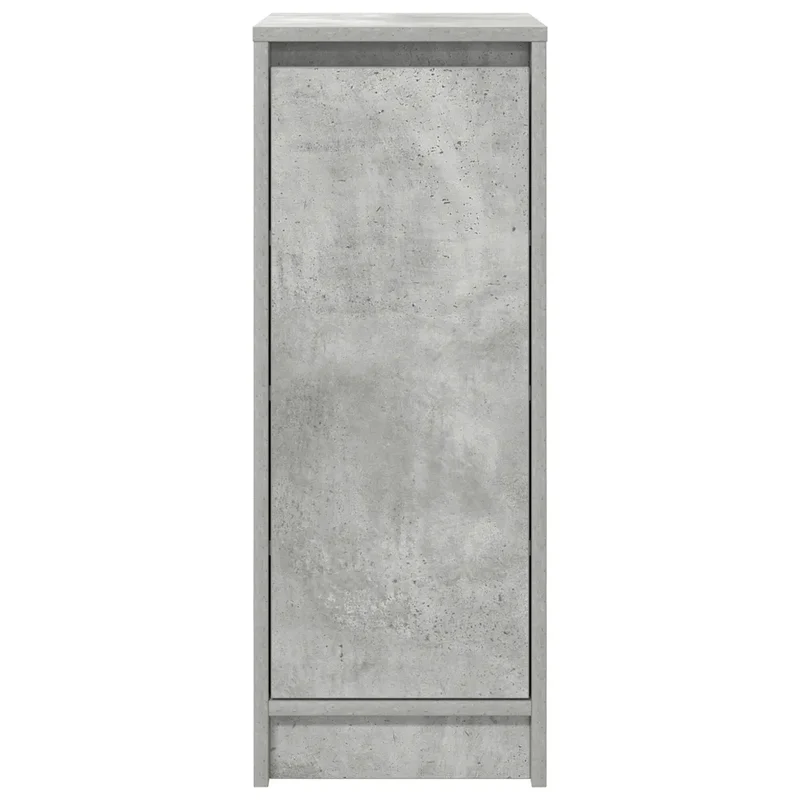 Armoire à chaussures moderne rangement grand espace 29,5 x 34 x 76 cm en bois d'ingénierie gris béton 02_0051763