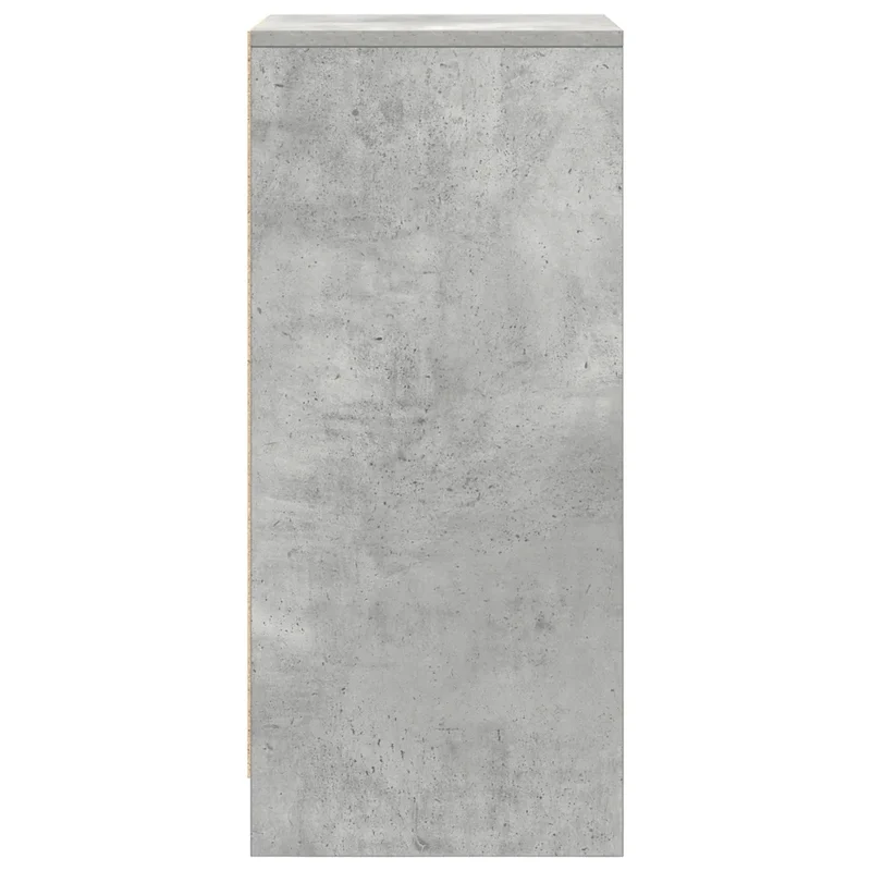 Armoire à chaussures moderne rangement grand espace 29,5 x 34 x 76 cm en bois d'ingénierie gris béton 02_0051763