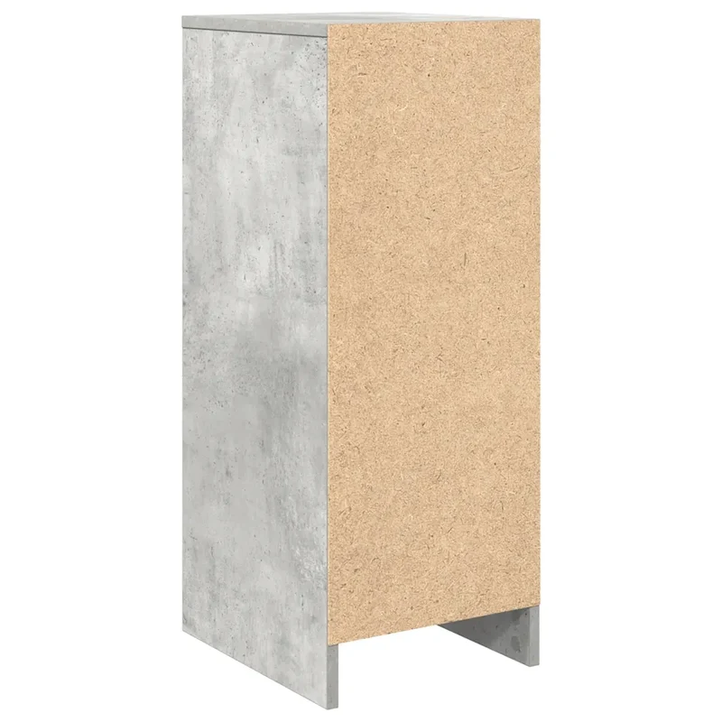 Armoire à chaussures moderne rangement grand espace 29,5 x 34 x 76 cm en bois d'ingénierie gris béton 02_0051763