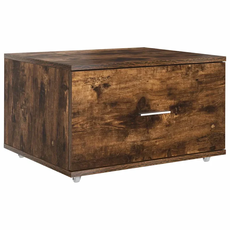 Armoire moderne à tiroirs pour rangement 55 x 45 x 31 cm style contemporain en bois d'ingénierie chêne fumé 02_0052197