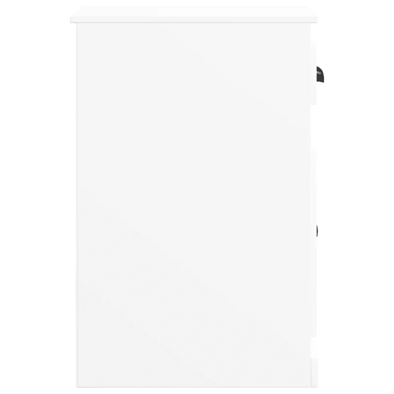 Armoire latérale avec tiroir rangement décoratif 40 x 50 x 75 cm en bois d'ingénierie blanc 02_0048269