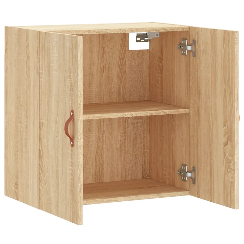 Armoire murale pratique rangement style moderne 60 x 31 x 60 cm en bois d'ingénierie chêne sonoma 02_0048787