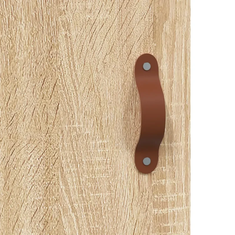 Armoire murale pratique rangement style moderne 60 x 31 x 60 cm en bois d'ingénierie chêne sonoma 02_0048787