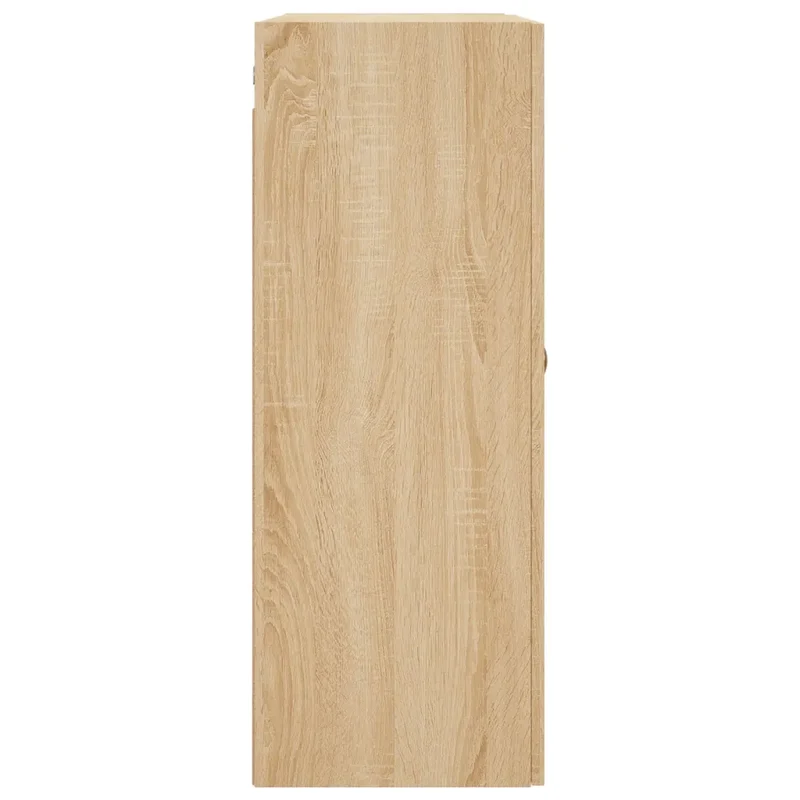 Armoire murale polyvalente grand espace rangement 69,5 x 34 x 90 cm en bois d'ingénierie chêne sonoma 02_0048567