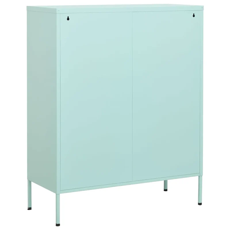 Armoire de rangement moderne design pratique 80 x 35 x 101,5 cm en acier menthe 02_0046858