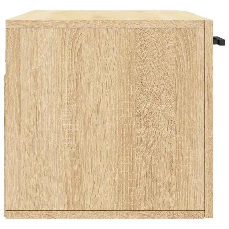Armoire murale fonctionnelle rangement décoratif 80 x 36,5 x 35 cm en bois d'ingénierie chêne sonoma 02_0048870
