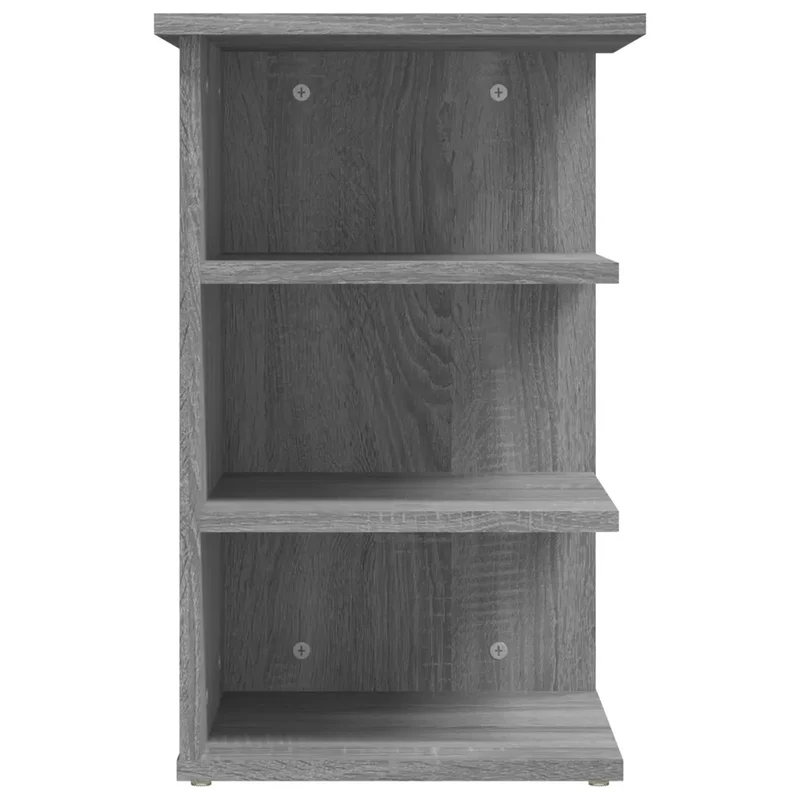 Armoire latérale décorative fonctionnelle 35 x 35 x 55 cm en bois d'ingénierie gris sonoma 02_0048540