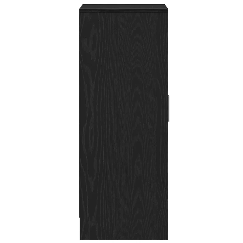 Armoire à chaussures élégante rangement pratique 60 x 35 x 92 cm en bois d'ingénierie noir 02_0051801
