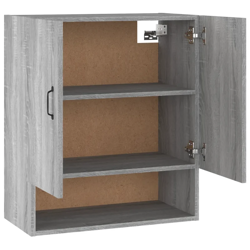 Armoire murale pratique rangement style élégant 60 x 31 x 70 cm en bois d'ingénierie gris 02_0048338