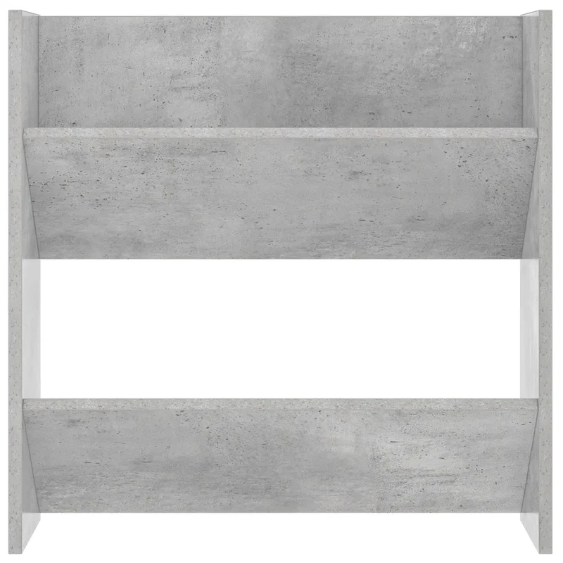 Lot de 2 armoires à chaussures murales design moderne 60 x 18 x 60 cm en aggloméré gris béton 02_0047890