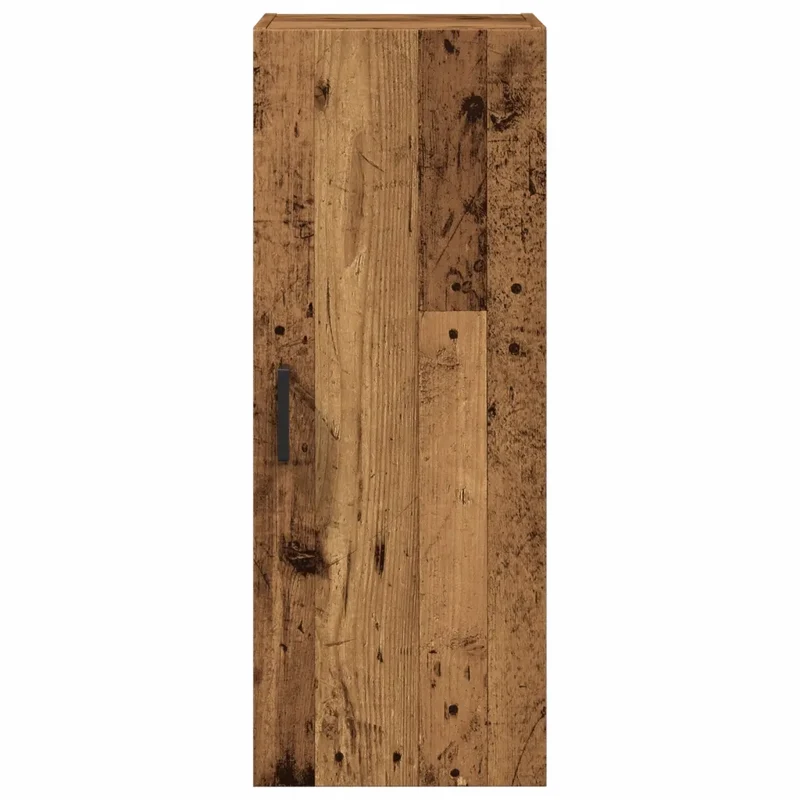 Armoire murale vintage design intemporel espace rangement 34,5 x 34 x 90 cm en bois d'ingénierie vieux bois 02_0051152
