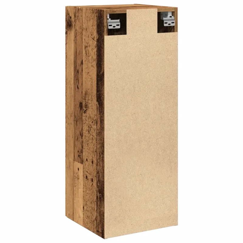 Armoire murale vintage design intemporel espace rangement 34,5 x 34 x 90 cm en bois d'ingénierie vieux bois 02_0051152