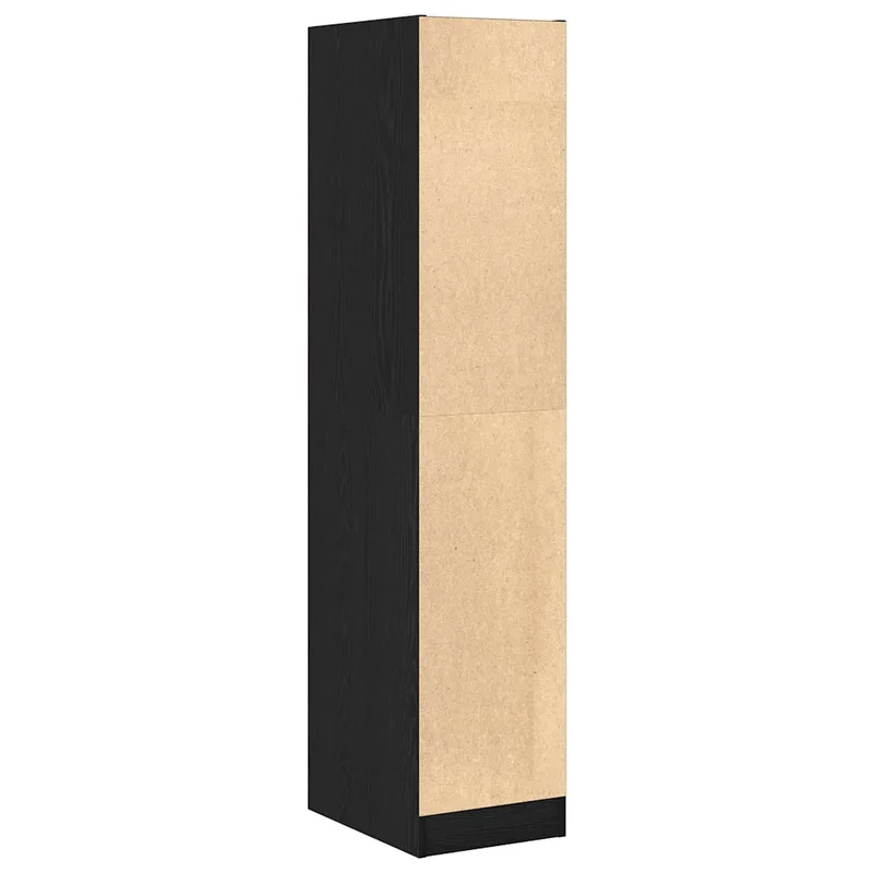 Armoire d'apothicaire multifonctionnelle rangement 30 x 41 x 144,5 cm en bois d'ingénierie chêne noir 02_0051799