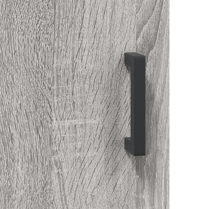Armoire murale flottante moderne rangement pratique 60 x 31 x 60 cm en bois d'ingénierie gris 02_0048807