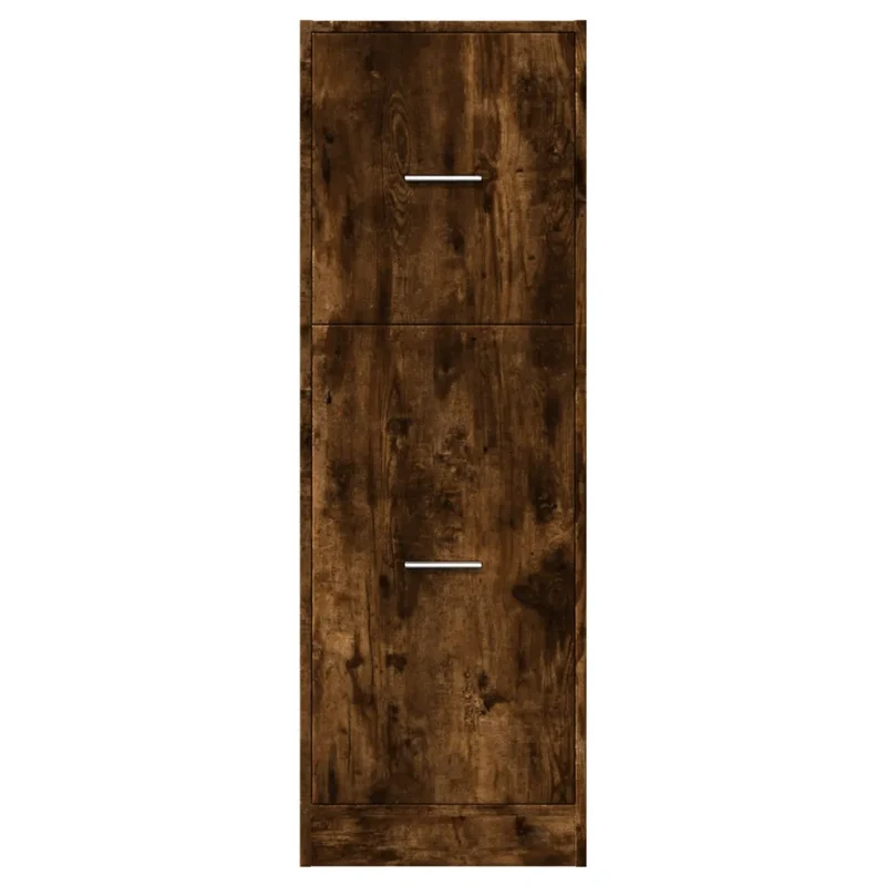 Armoire d'apothicaire multifonctionnelle avec tiroirs rangement 40 x 41 x 118 cm en bois d'ingénierie chêne fumé 02_0050641